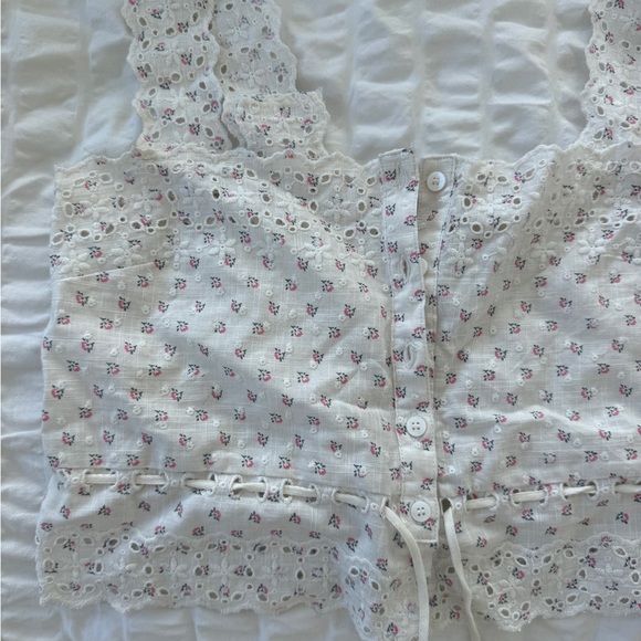 Sezane Nouri Top Mili Print - Size 4 - Picture 5 of 6